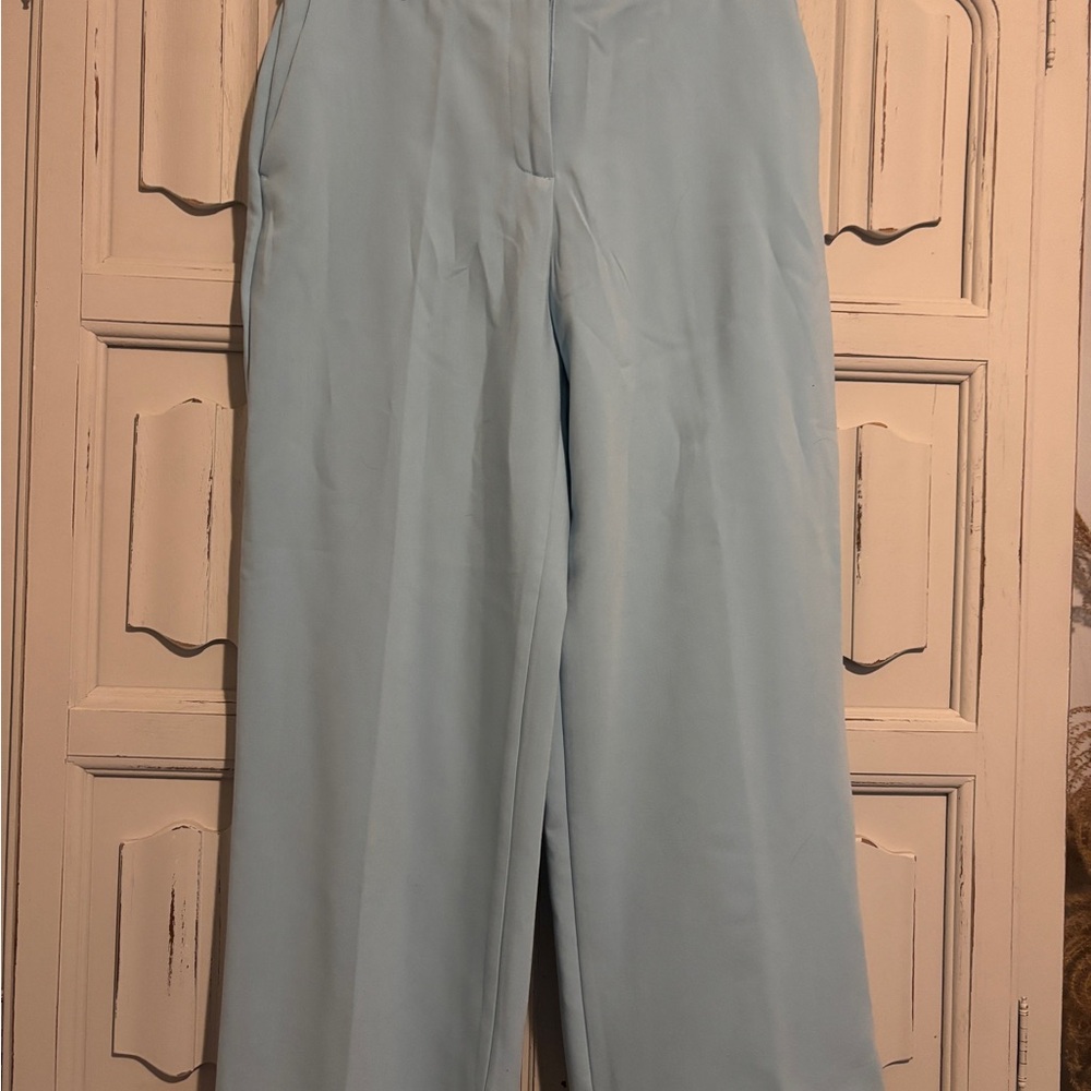 Joie Sky Blue Hi-Rise Wide Leg Pants